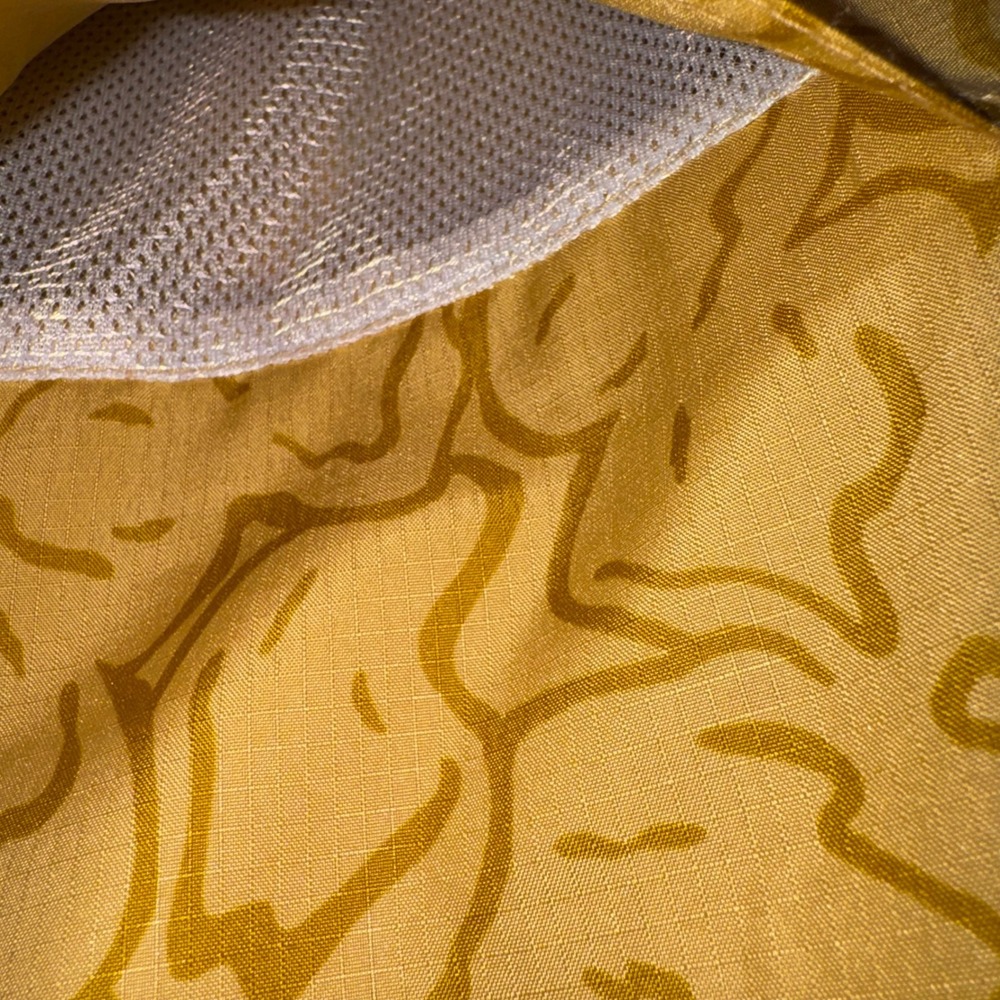 prAna Lost Sol Printed SS Shirt Mens Pollen Feelings Yellow XL NEW - Picture 5 of 10